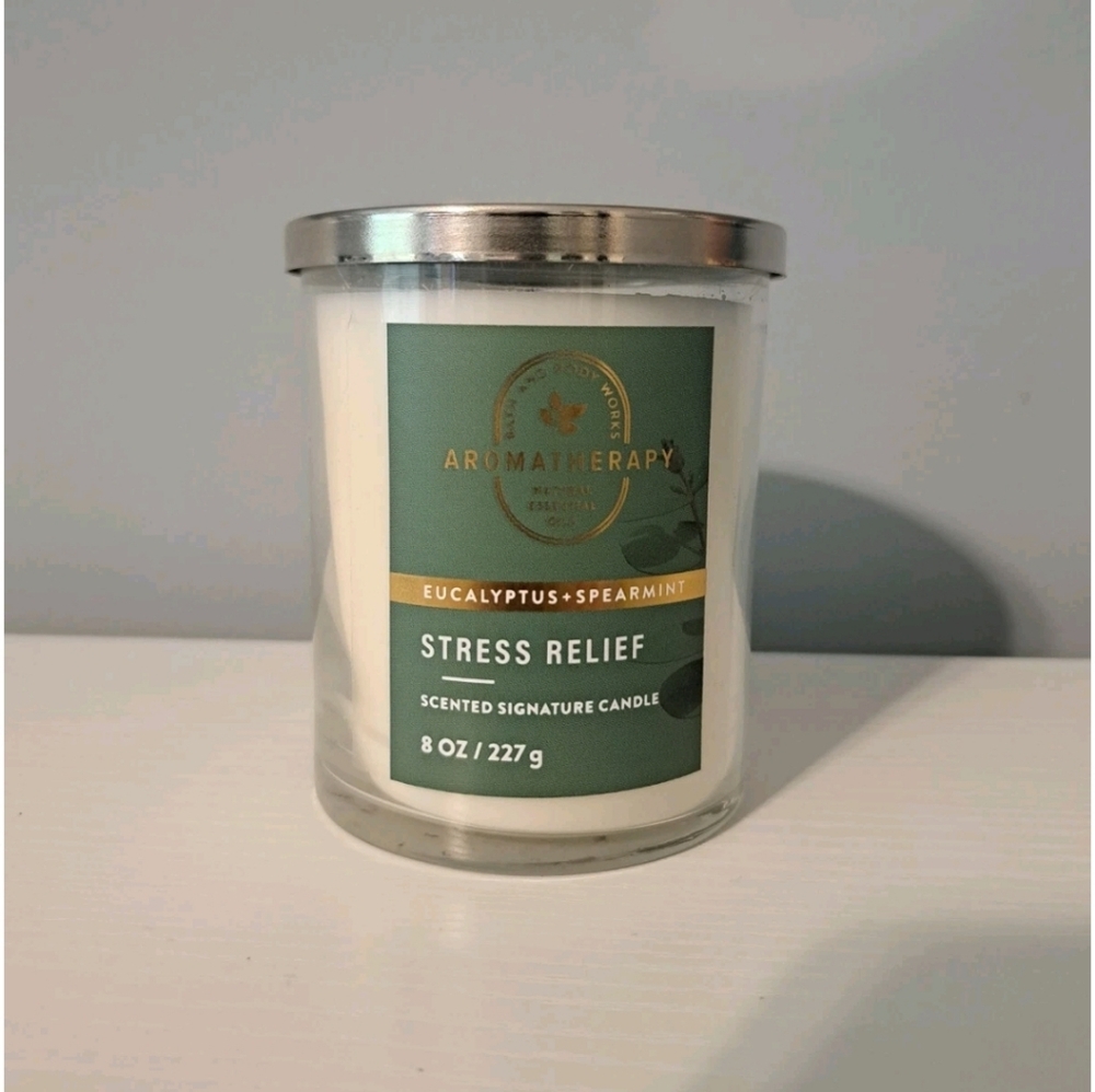 Bath & Body Works Eucalyptus Spearmint Single Wick Scented Signature Candle 8 oz